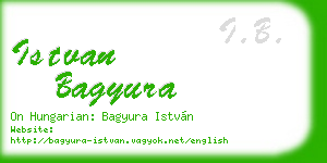 istvan bagyura business card